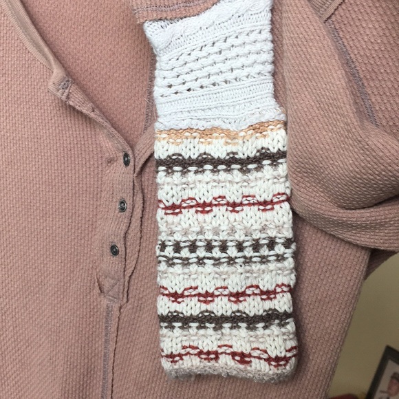 Free people Alpine cuff knit Henley - Picture 3 of 5